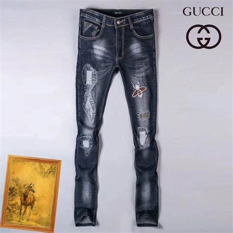 mens gucci jeans 100 cotton|gucci jeans for men cheap.